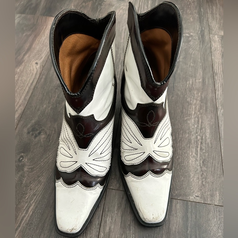 Ganni Cowboy leather Boots